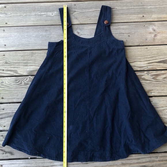 SOLD Vintage Navy Corduroy Babydoll Dress - Picture 6 of 7